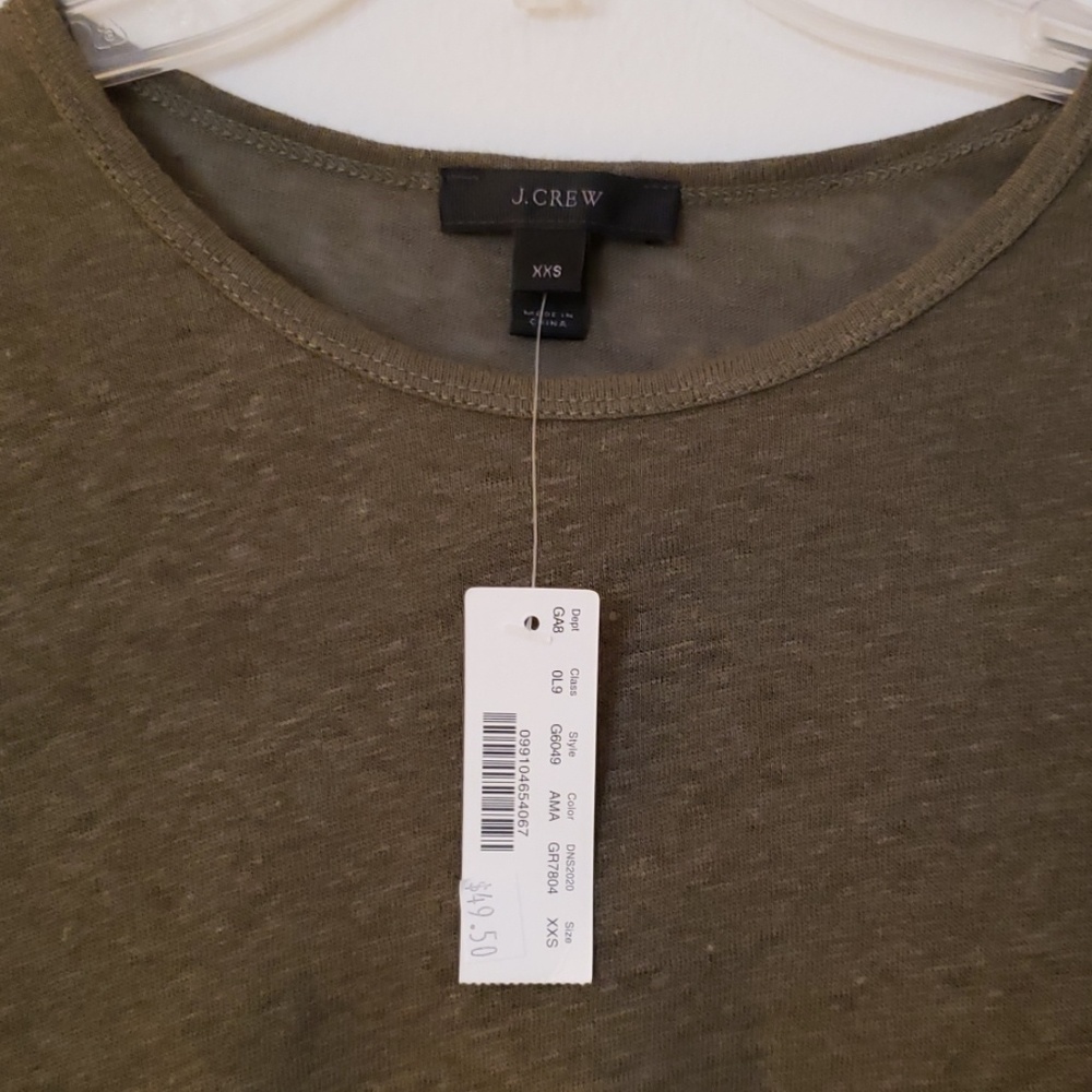 J Crew Linen Top - Picture 2 of 3